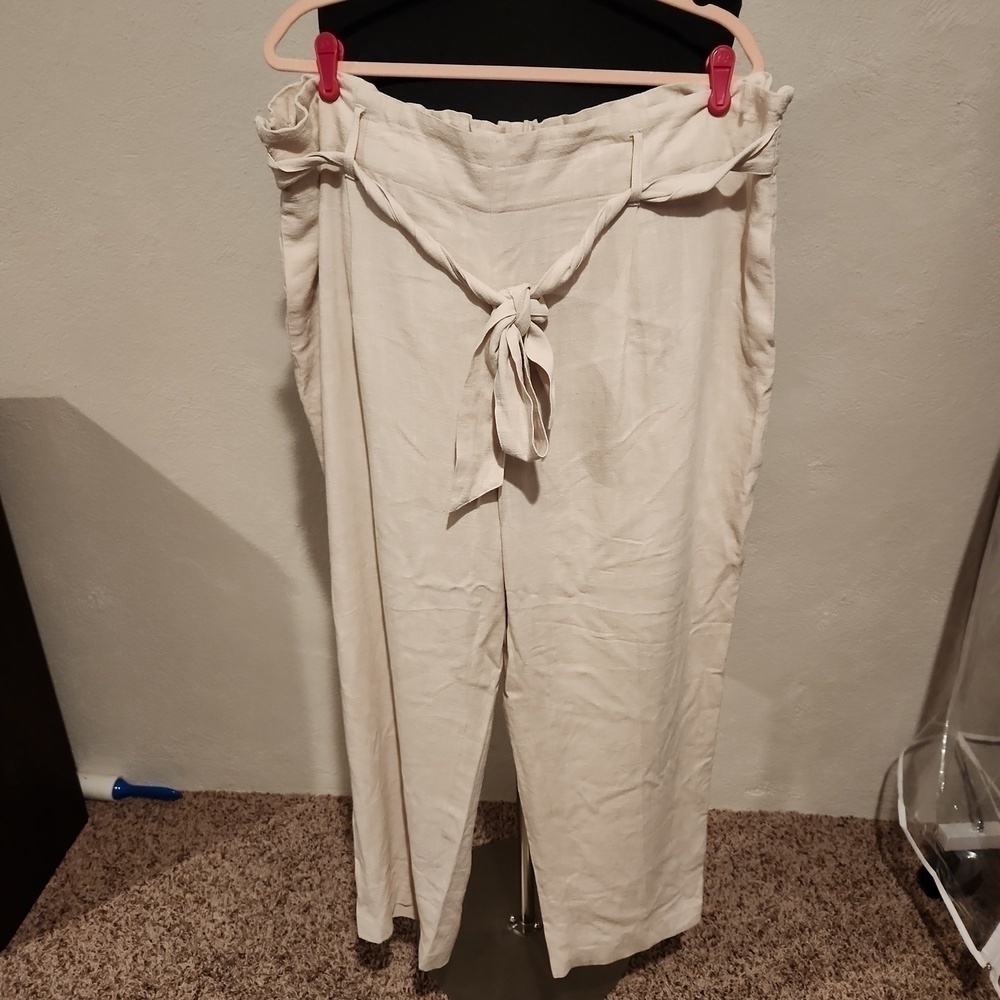 Bar III Wide Leg Pants XXL Flax